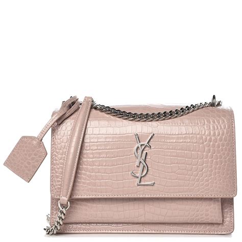 sunset bag ysl light pink|saint laurent medium sunset bag.